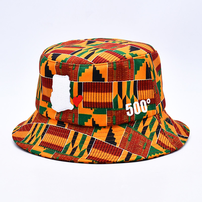 Fashon Printed Bucket Cap Custom Bulk Sublimation Embroidery Logo Bucket Hat Untuk Musim Panas