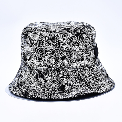 Sublimasi Cetak Ember Topi Custom All Over Cetak Ember Topi Pola Logo bordir Untuk Wanita