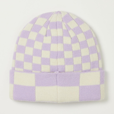 Wanita Pria topi musim dingin modis cetak Beanie dirajut lembut hangat Slouchy tengkorak topi Y2k Beanie