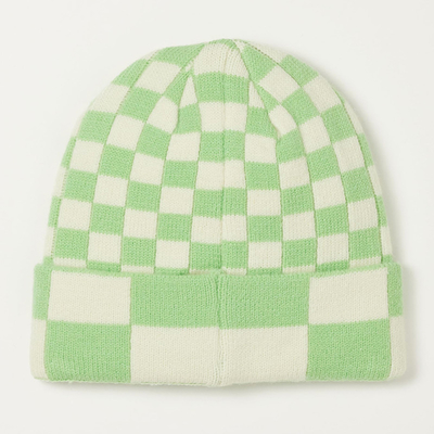 Wanita Pria topi musim dingin modis cetak Beanie dirajut lembut hangat Slouchy tengkorak topi Y2k Beanie