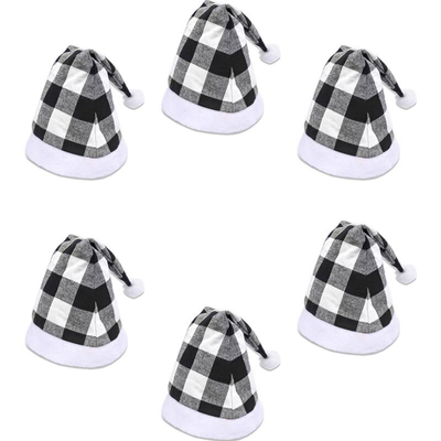 Orang dewasa Musim Dingin Plaid topi Natal Custom Dekorasi Panas Skullies Beanies Cap dirajut
