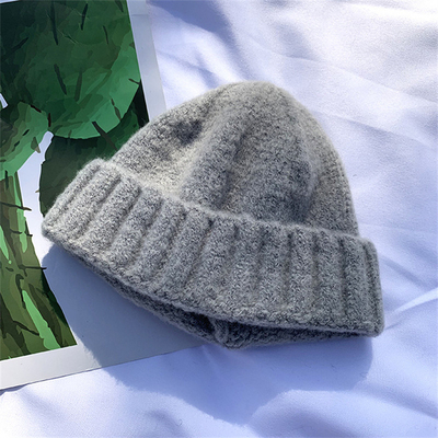 Winter Knit Beanie Hat Warm Soft Caps Outdoor Sport Casual Style Beanie yang dapat disesuaikan