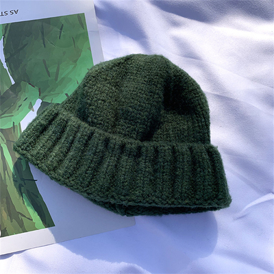 Winter Knit Beanie Hat Warm Soft Caps Outdoor Sport Casual Style Beanie yang dapat disesuaikan
