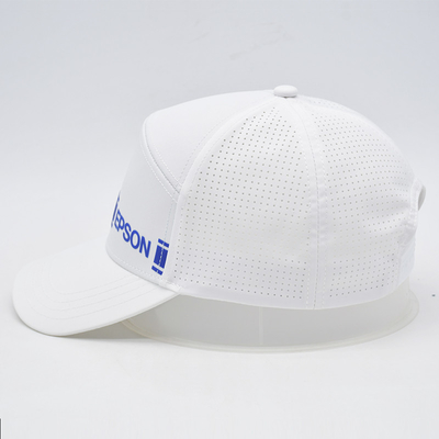 Sport Gorras Laser Cut Hole Baseball Cap Custom Profil Tinggi 6 Panel Baseball Hat