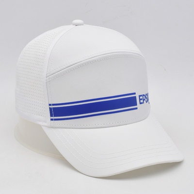 Sport Gorras Laser Cut Hole Baseball Cap Custom Profil Tinggi 6 Panel Baseball Hat