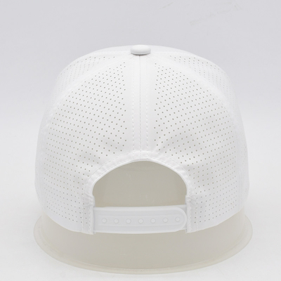 Sport Gorras Laser Cut Hole Baseball Cap Custom Profil Tinggi 6 Panel Baseball Hat