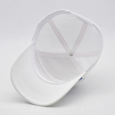 Sport Gorras Laser Cut Hole Baseball Cap Custom Profil Tinggi 6 Panel Baseball Hat