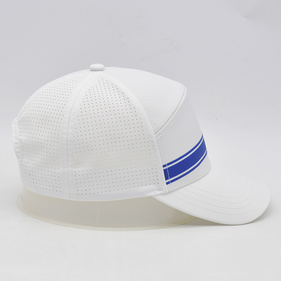 Sport Gorras Laser Cut Hole Baseball Cap Custom Profil Tinggi 6 Panel Baseball Hat