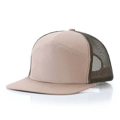 Custom Logo 7 Panel Cap Grosir Mesh Truk Topi