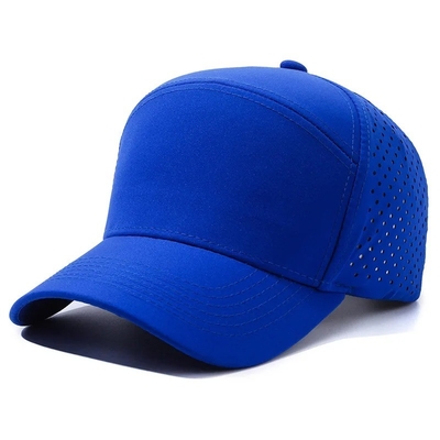 Logo Kustom Topi Bisbol Lubang Potong Laser Topi Olahraga Tahan Air Berlubang