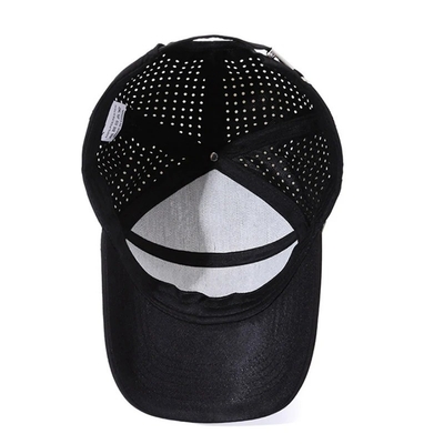 Logo Kustom Topi Bisbol Lubang Potong Laser Topi Olahraga Tahan Air Berlubang