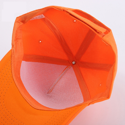 Perawatan Cuci Tangan Kap Baseball 5 Panel Terstruktur dengan Gaya Puncak Flat / Curve Disesuaikan