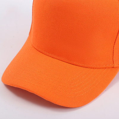 Perawatan Cuci Tangan Kap Baseball 5 Panel Terstruktur dengan Gaya Puncak Flat / Curve Disesuaikan
