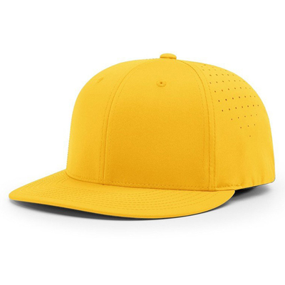 Custom Baseball Hat bordir Richardson 6 Panel Waterproof Laser Cut Hole Baseball Cap