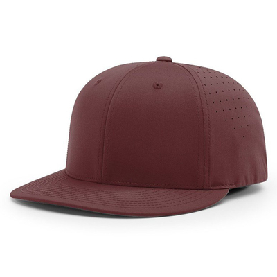 Custom Baseball Hat bordir Richardson 6 Panel Waterproof Laser Cut Hole Baseball Cap