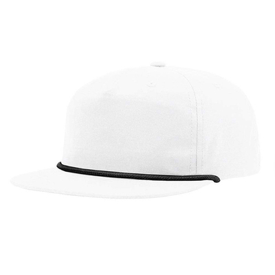Berkualitas tinggi Flat Brim Hip Hop Topi Custom Gorras 5 Lima Panel Tali Richardson Snapback Cap Topi Untuk Pria
