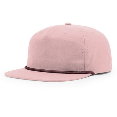 Berkualitas tinggi Flat Brim Hip Hop Topi Custom Gorras 5 Lima Panel Tali Richardson Snapback Cap Topi Untuk Pria
