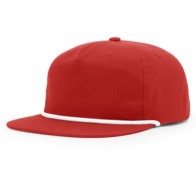 Berkualitas tinggi Flat Brim Hip Hop Topi Custom Gorras 5 Lima Panel Tali Richardson Snapback Cap Topi Untuk Pria