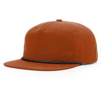Berkualitas tinggi Flat Brim Hip Hop Topi Custom Gorras 5 Lima Panel Tali Richardson Snapback Cap Topi Untuk Pria