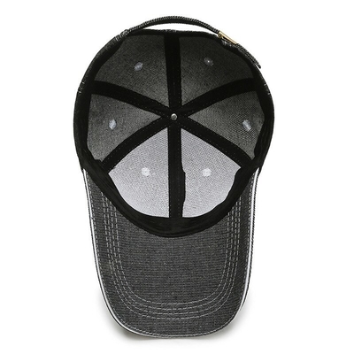 Kap Baseball 6 Panel dengan mahkota profil tinggi dan desain tidak terstruktur