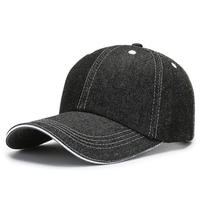 Kap Baseball 6 Panel dengan mahkota profil tinggi dan desain tidak terstruktur