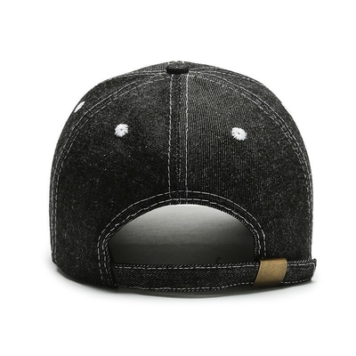 Kap Baseball 6 Panel dengan mahkota profil tinggi dan desain tidak terstruktur