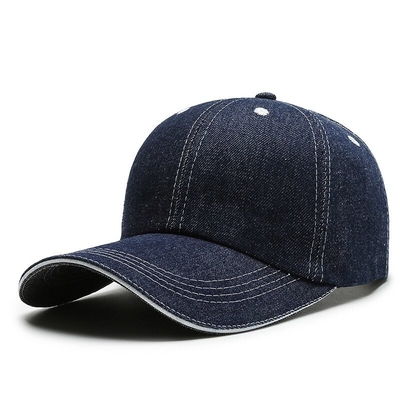 Kap Baseball 6 Panel dengan mahkota profil tinggi dan desain tidak terstruktur