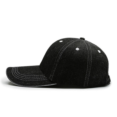 Kap Baseball 6 Panel dengan mahkota profil tinggi dan desain tidak terstruktur