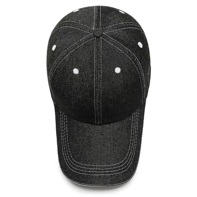 Kap Baseball 6 Panel dengan mahkota profil tinggi dan desain tidak terstruktur