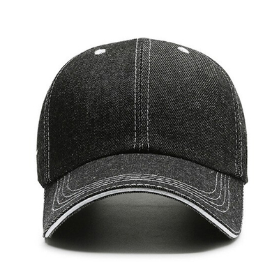 Kap Baseball 6 Panel dengan mahkota profil tinggi dan desain tidak terstruktur