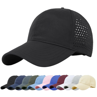 Pria Cepat Kering Bernafas Sport Baseball Cap Custom Mesh Adjustable Plain Hat Running Trucker Hat