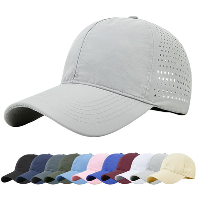 Pria Cepat Kering Bernafas Sport Baseball Cap Custom Mesh Adjustable Plain Hat Running Trucker Hat