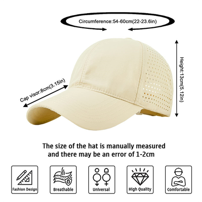 Pria Cepat Kering Bernafas Sport Baseball Cap Custom Mesh Adjustable Plain Hat Running Trucker Hat