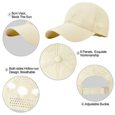 Pria Cepat Kering Bernafas Sport Baseball Cap Custom Mesh Adjustable Plain Hat Running Trucker Hat