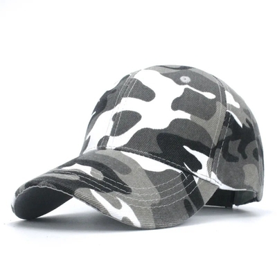 Camo Adjustable Pria Baseball Cap Logo Kamuflase Taktis 6 Panel Baseball Topi