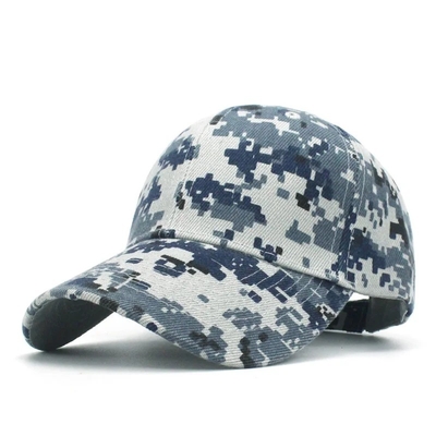 Camo Adjustable Pria Baseball Cap Logo Kamuflase Taktis 6 Panel Baseball Topi