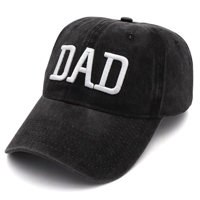 Dua Tone Wash Surat bordir Ayah Ibu Mesh Truk Topi Grosir Retro Truk Cap