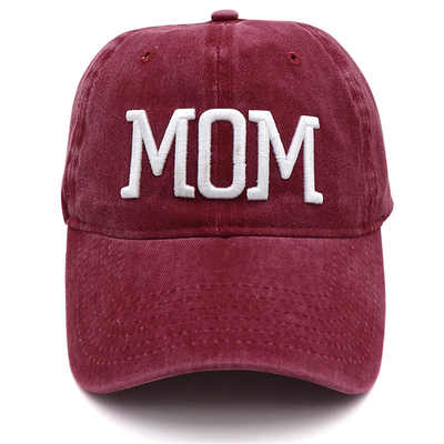 Dua Tone Wash Surat bordir Ayah Ibu Mesh Truk Topi Grosir Retro Truk Cap
