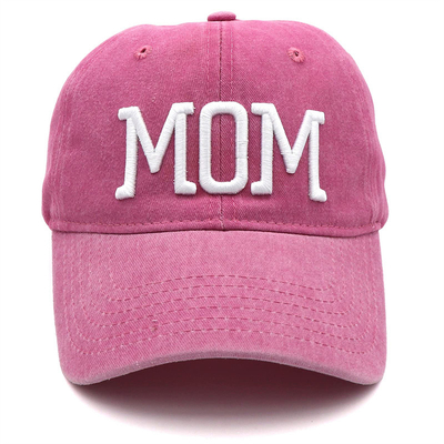 Dua Tone Wash Surat bordir Ayah Ibu Mesh Truk Topi Grosir Retro Truk Cap