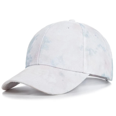 Custom Fashion Hip Hop 6 Panel Tie Dye Baseball Hat Cap High Crown Irregular Print Baseball Hat