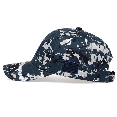 Custom Outdoor Kamuflase Baseball Sports Cap Topeng Grosir 6 Panel Taktis Baseball Cap