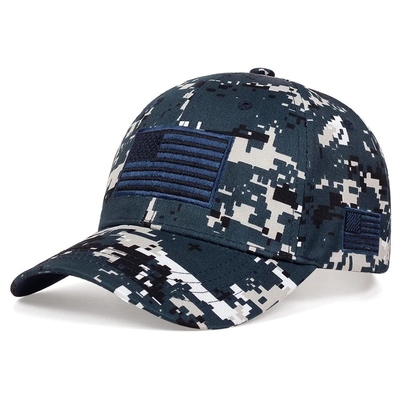 Custom Outdoor Kamuflase Baseball Sports Cap Topeng Grosir 6 Panel Taktis Baseball Cap
