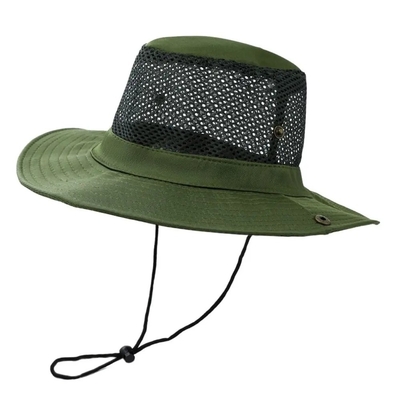 Outdoor Camo Kamuflase Fisherman Bucket Hat Dengan Logo Khusus Berburu Hiking Bucket Cap