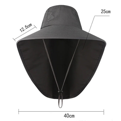 Gaya payung matahari Nylon Cepat Penangkap Ember Topi UPF40 Penangkap PenangkapTopi