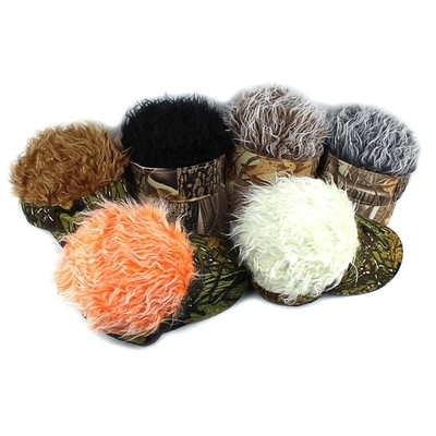 Pria Baru Flair Berkilau Rambut Visor Matahari lucu topi golf berwarna-warni Wig puncak Adjustable Baseball Cap