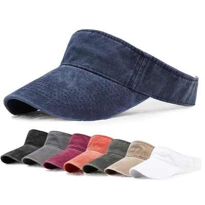 New Summer Denim Washed Visors Wanita Outdoor Sport Sun Hat Golf Hiking Tenis Pria Cap tabir surya
