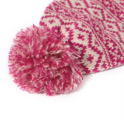 Musim dingin merek wanita bulu Pom Poms Cap Gadis rajutan topi Cap tebal wanita Skullies topi