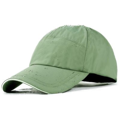 Hitam Blank Waterproof Baseball Cap Adjustable Buckle Cepat kering Upf50+ Sport Baseball Hat