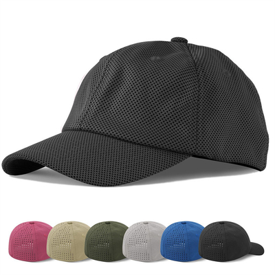 Visor melengkung enam panel topi bisbol di kapas untuk kinerja B2B