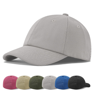 Visor melengkung enam panel topi bisbol di kapas untuk kinerja B2B
